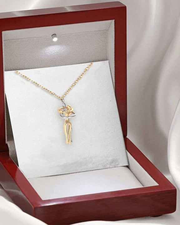 Ewige Umarmung Halskette - 14k Gold Finish
