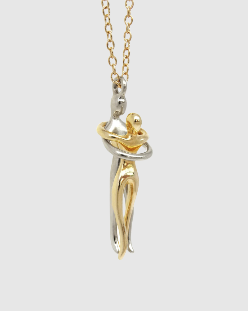 Ewige Umarmung Halskette - 14k Gold Finish